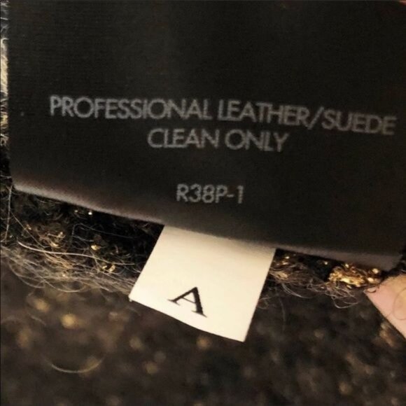 Eileen Fisher Mohair & leather trim black Cardigan Small - Picture 9 of 10